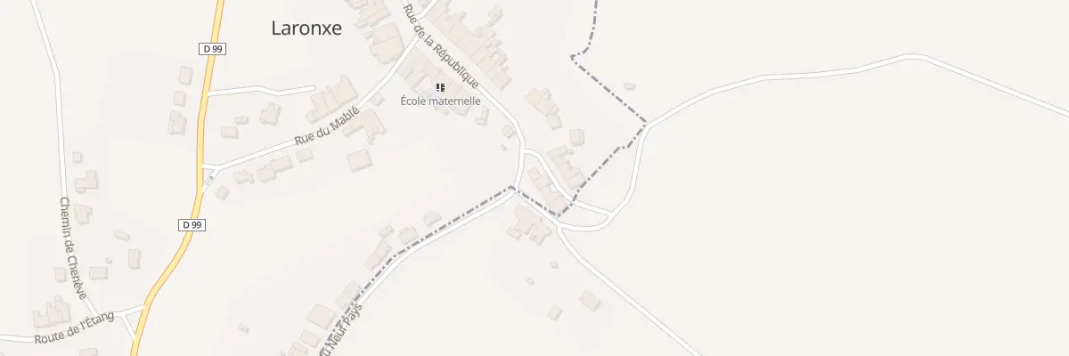 Plan du 1 Rue du Chateau d’Eau à Laronxe