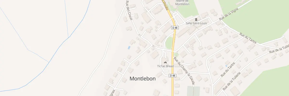 Plan du 10 Rue des Creux à Montlebon
