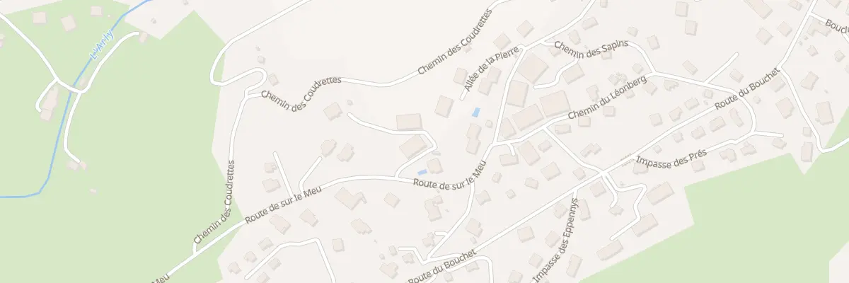 Plan du 142 Rte de Sur le Meu à Megève