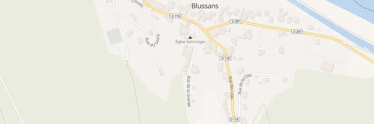Plan du 3B Rue de la Grange à Blussans