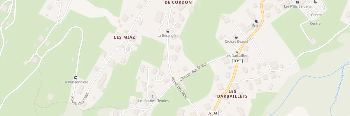 Plan du 200 Rte des Miaz à Cordon