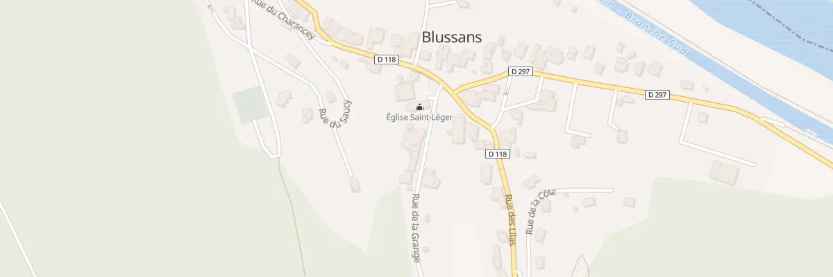 Plan du 4 Rue de la Grange à Blussans
