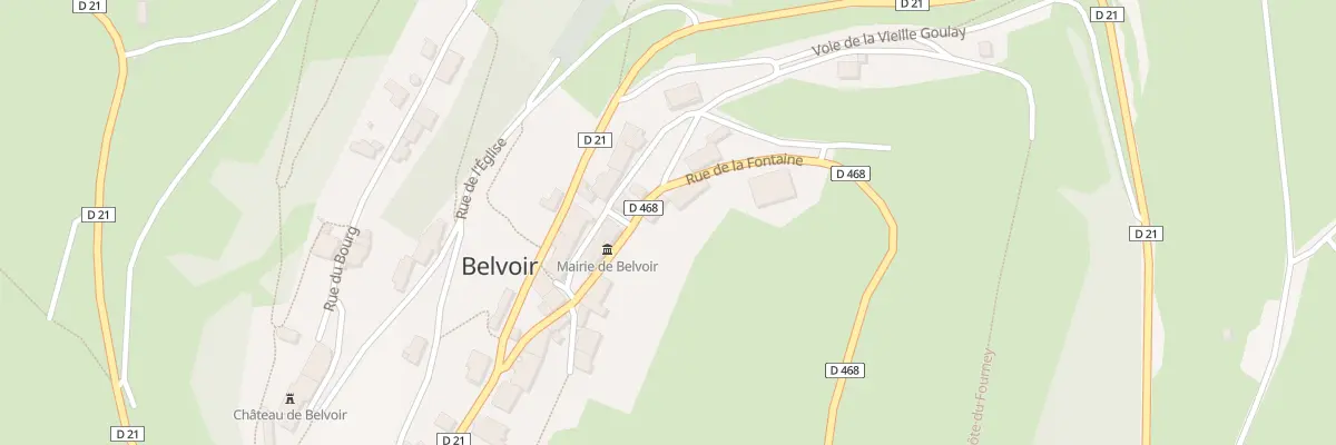 Plan du 10 Rue de la Fontaine à Belvoir