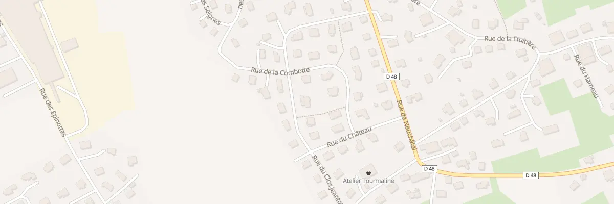 Plan du 6 Rue du Clos Jeantot à Montlebon