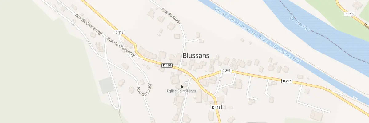 Plan du 8 Rue des Acacias à Blussans