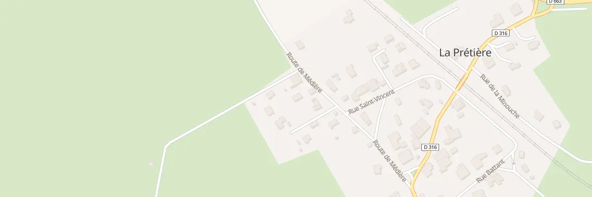 Plan du 17 Rte de Mediere à La Prétière