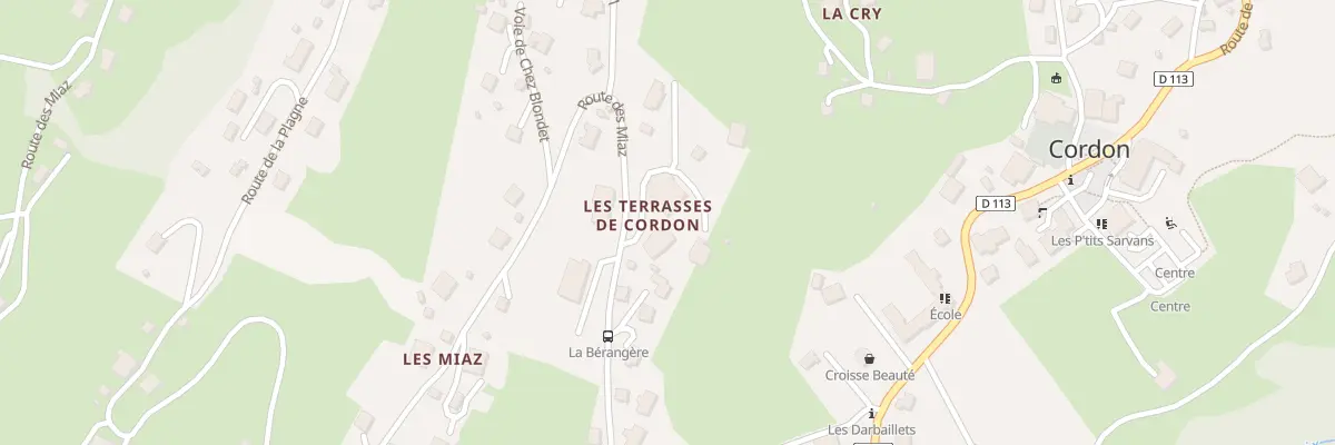 Plan du 350 Rte des Miaz à Cordon