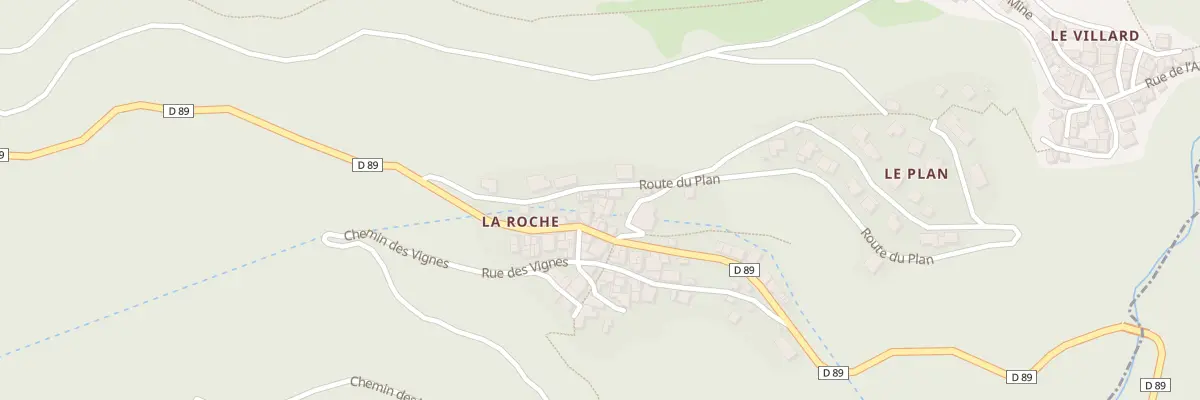 Plan de La Roche à Montagny