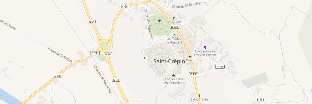 Plan du 46 Rue Droite à Saint-Crépin