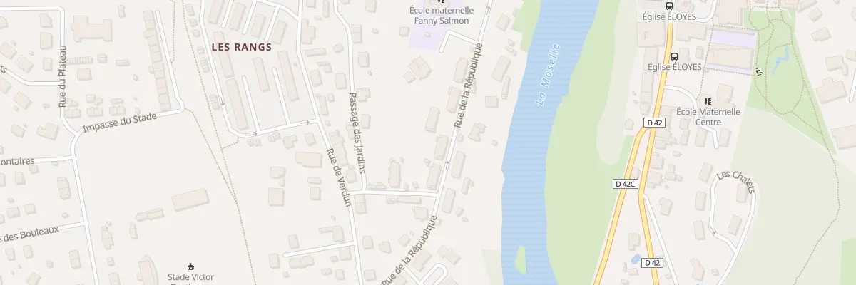 Plan du 13 Rue de la République à Éloyes