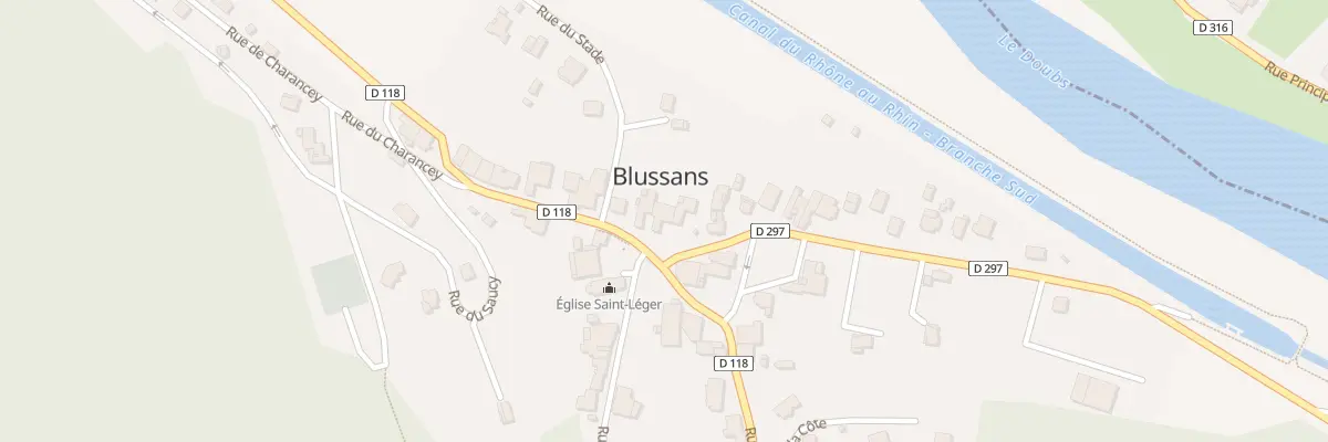 Plan du 4 Rue des Acacias à Blussans