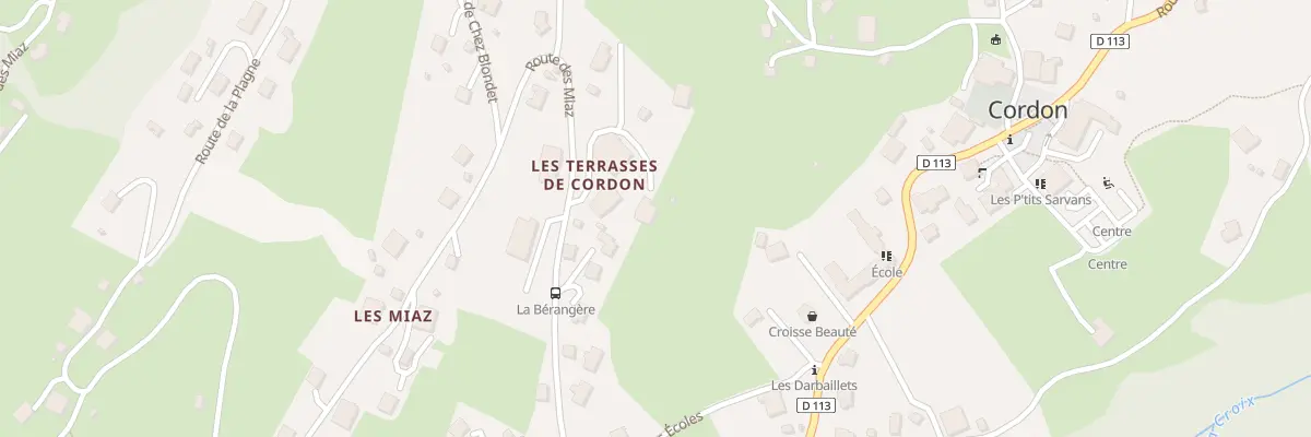 Plan du 412 Rte des Miaz à Cordon