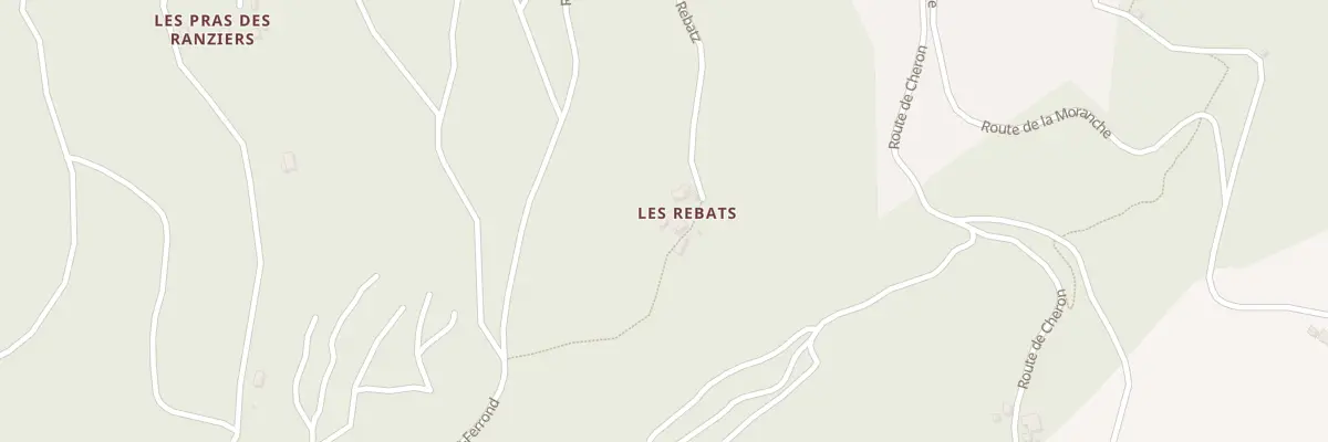 Plan du 1330B Rte des Rebatz à Magland