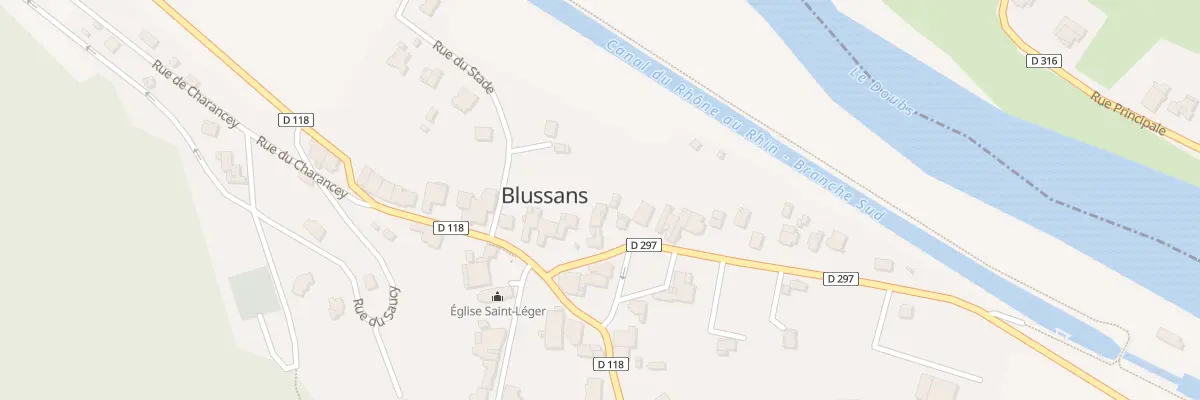 Plan du 3 Rue des Géraniums à Blussans