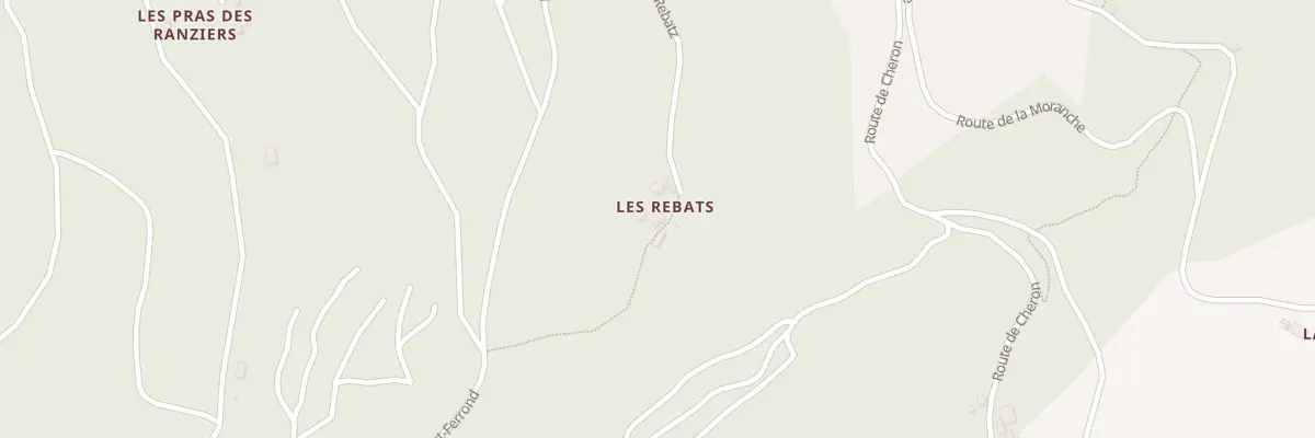 Plan du 1330 Rte des Rebatz à Magland
