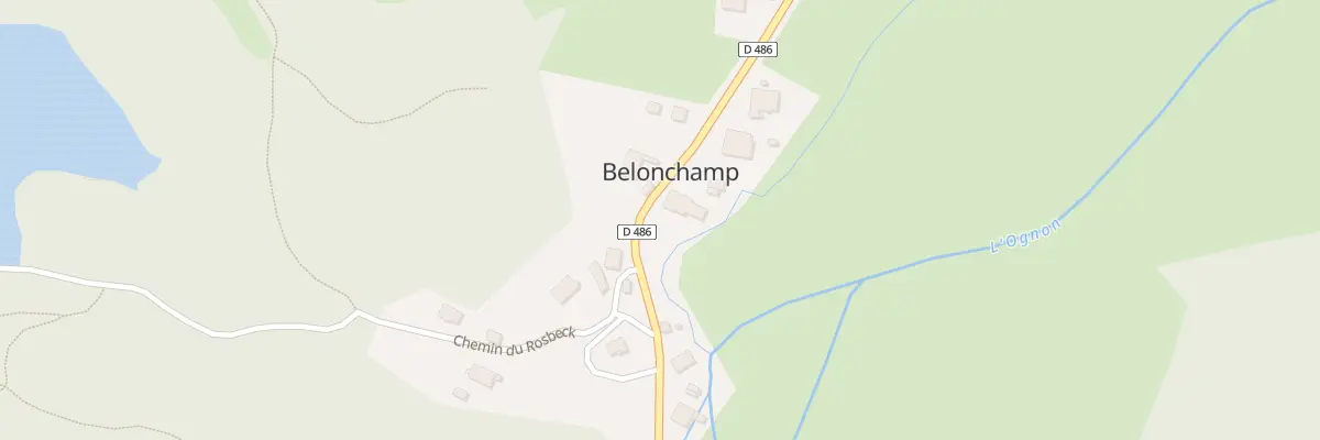 Plan du 6 Rte des Vosges à Belonchamp