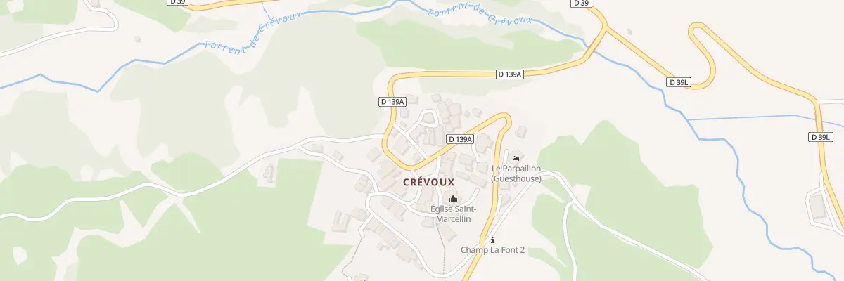 Plan du 18 Rue du Révet à Crévoux