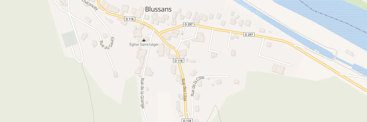 Plan du 9 Rue des Lilas à Blussans