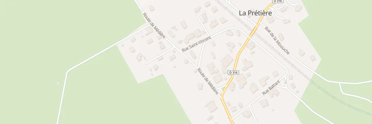 Plan du 3 Rte de Mediere à La Prétière