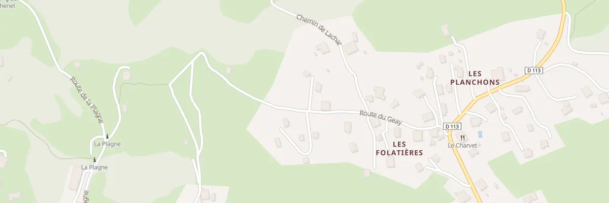 Plan du 250 Rte du Geay à Cordon