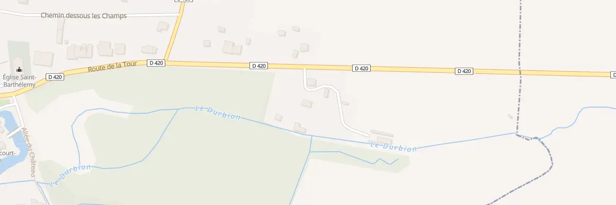 Plan du 30 Rte de la Tour à Girecourt-sur-Durbion