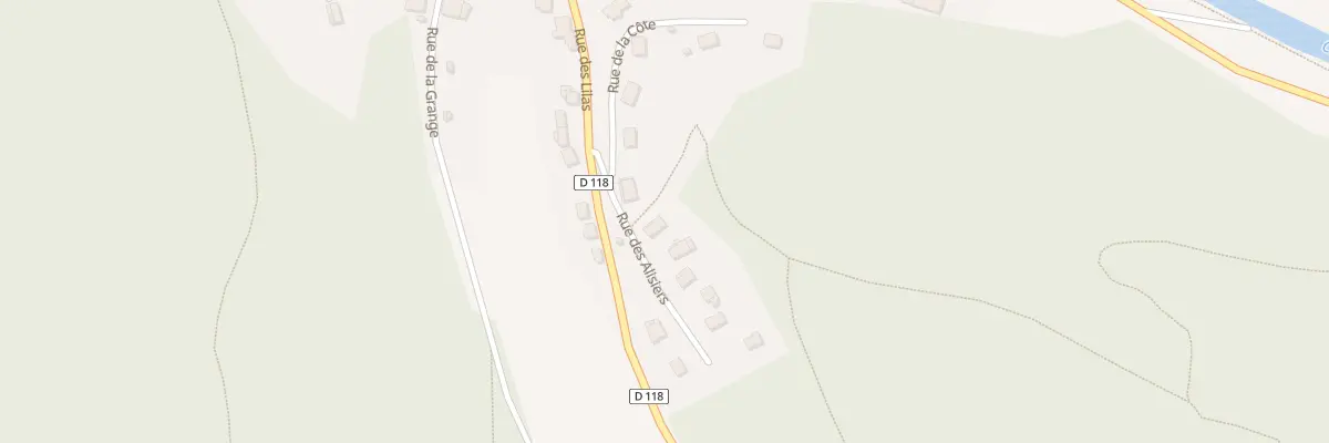 Plan du 3 Rue des Alisiers à Blussans