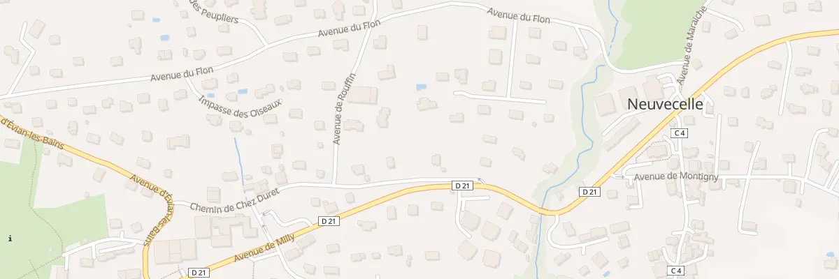 Plan du 249D Che de chez Duret à Neuvecelle