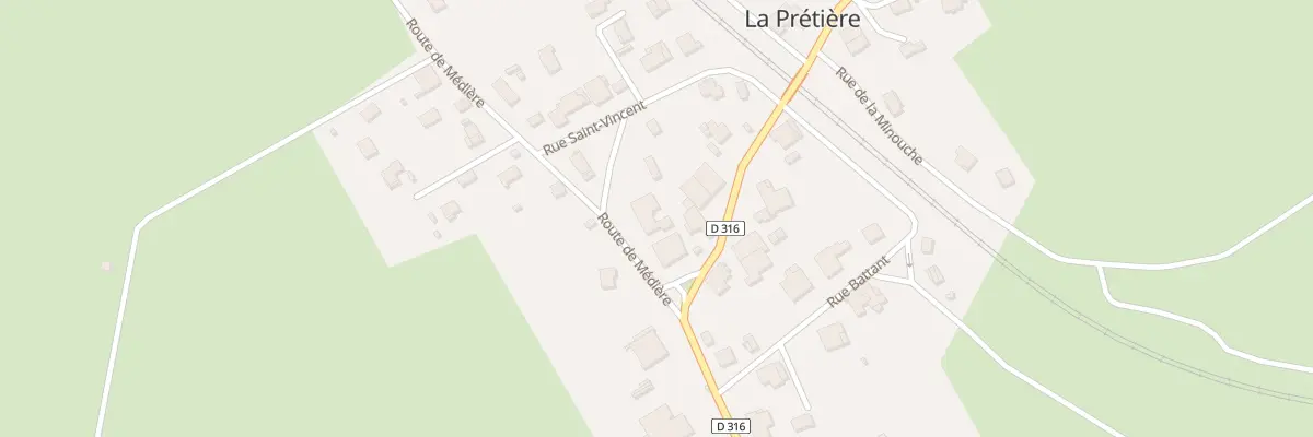 Plan du 4 Rte de Mediere à La Prétière