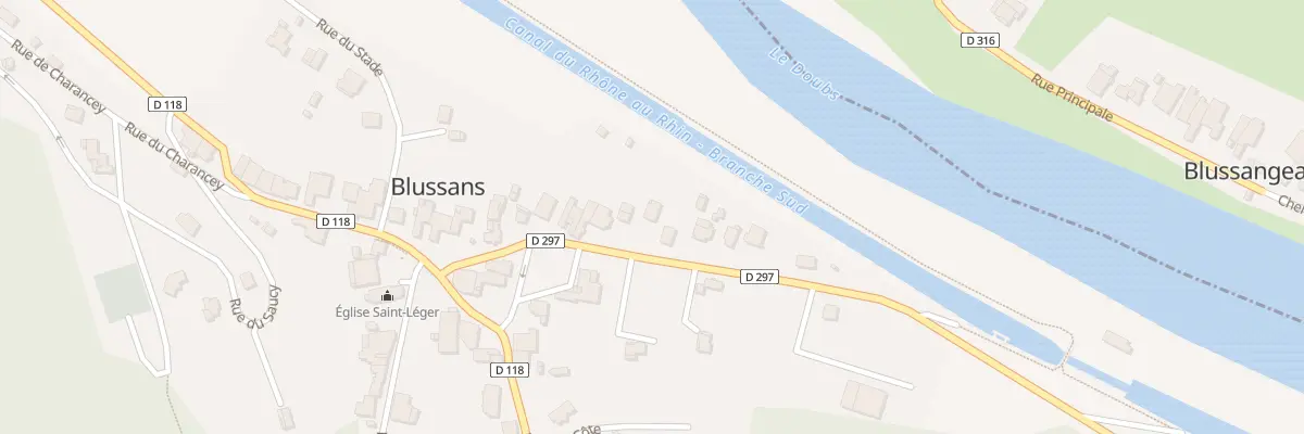 Plan du 13T Rue des Géraniums à Blussans