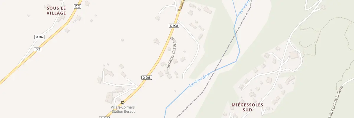 Plan du 5011 Les Clots à Villars-Colmars
