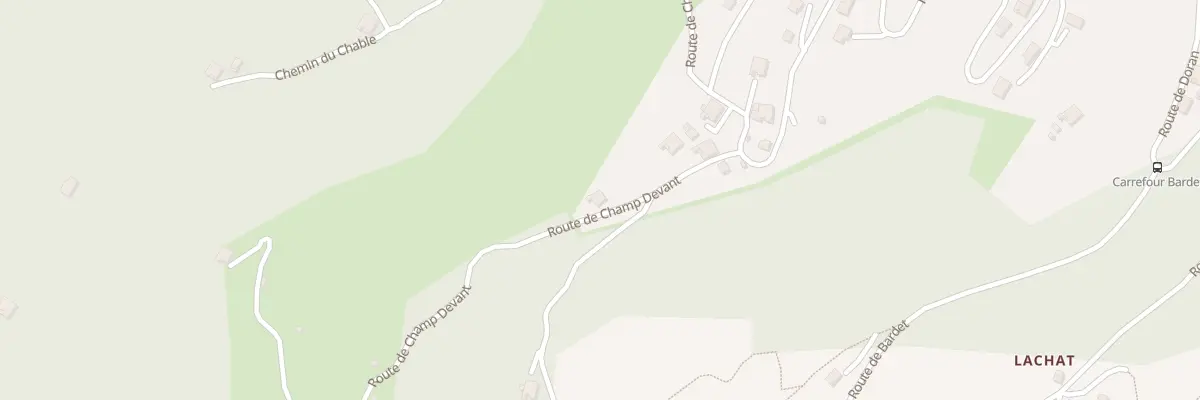Plan du 1594 Rte de Champ Devant à Sallanches