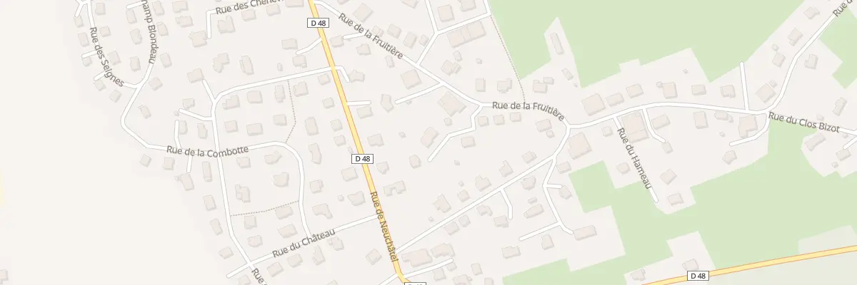 Plan de la Rue de la Fruitière à Montlebon