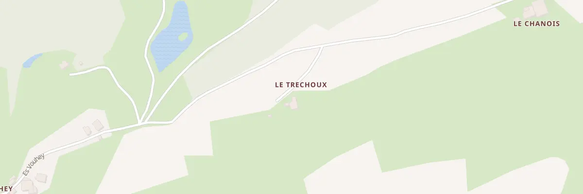 Plan du 1 Le Trechoux à Esmoulières