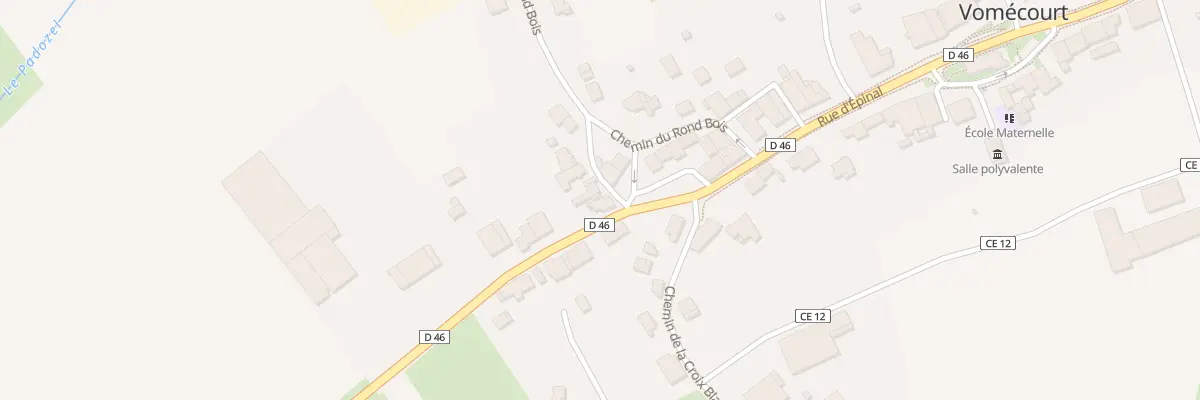 Plan du 22 Rue d’Epinal à Vomécourt