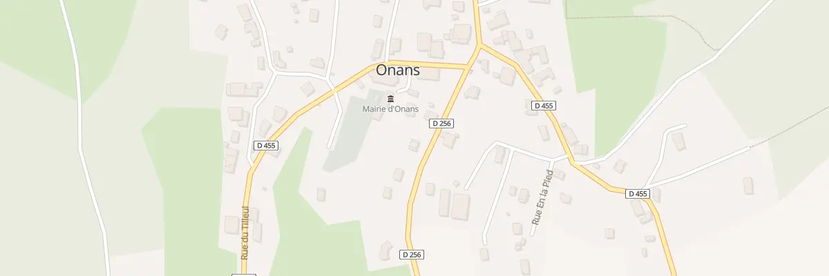 Plan du 4 Rue du Verger de la Poste à Onans