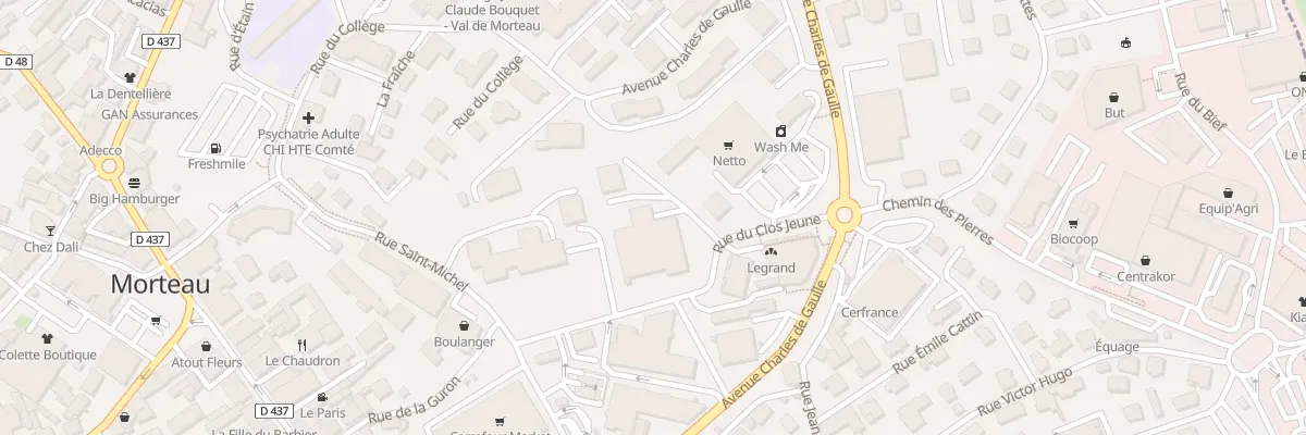 Plan du 8 Rue du Clos Jeune à Morteau
