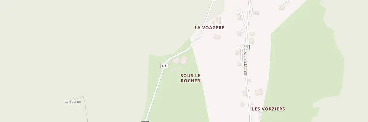 Plan du 679 Rte du Cocouey à La Baume