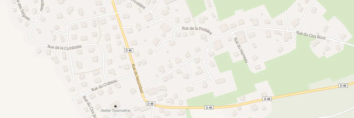 Plan du 5 Rue de Bellevue à Montlebon
