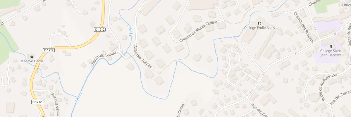 Plan du 360 Che de Riante Colline à Megève