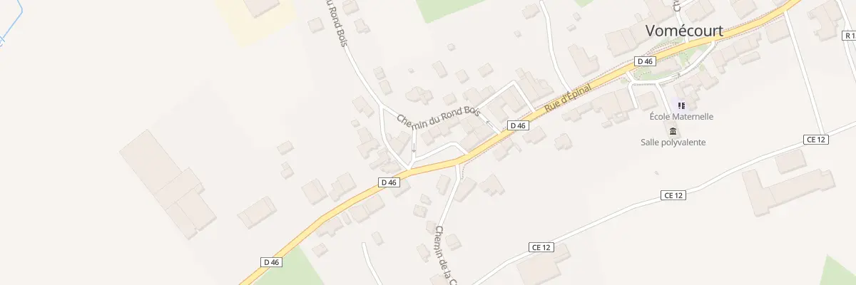 Plan du 2 Che du Rond Bois à Vomécourt