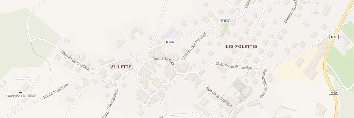 Plan du 8104 Che des Polettes Villette à Aime-la-Plagne