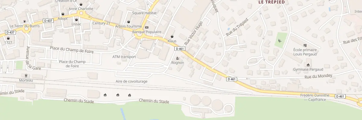 Plan du 3 Av des Marchandises à Morteau