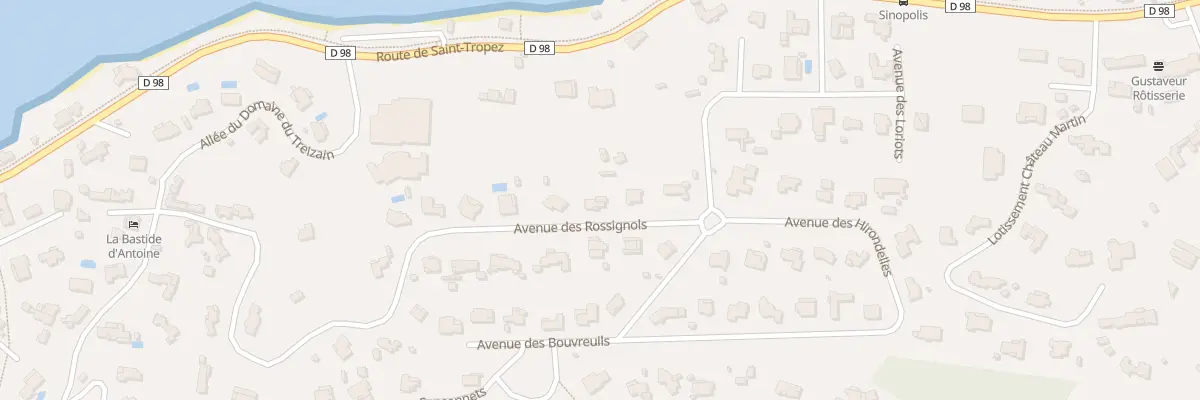 Plan du 4 Av des Rossignols à Gassin
