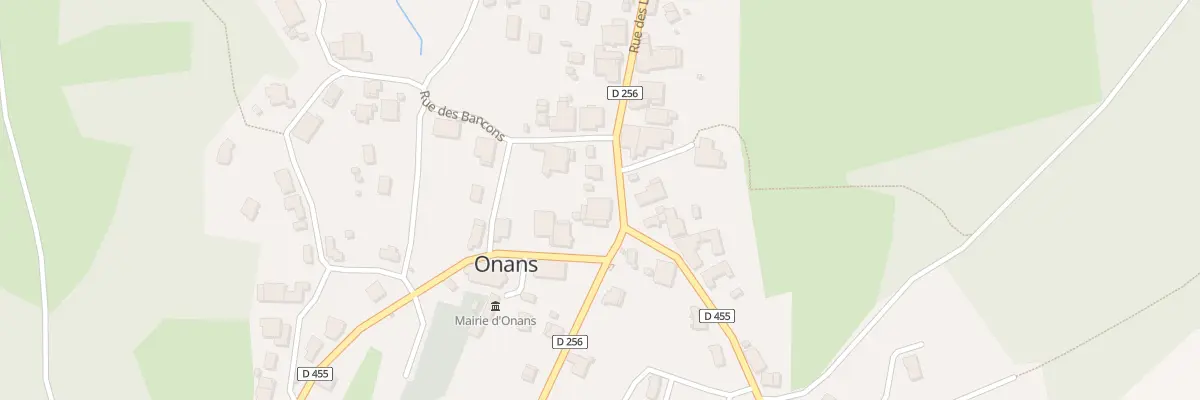 Plan du 1 Rue des Lavoirs à Onans