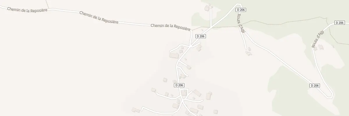 Plan du 1891 Rte d’Agy à Saint-Sigismond
