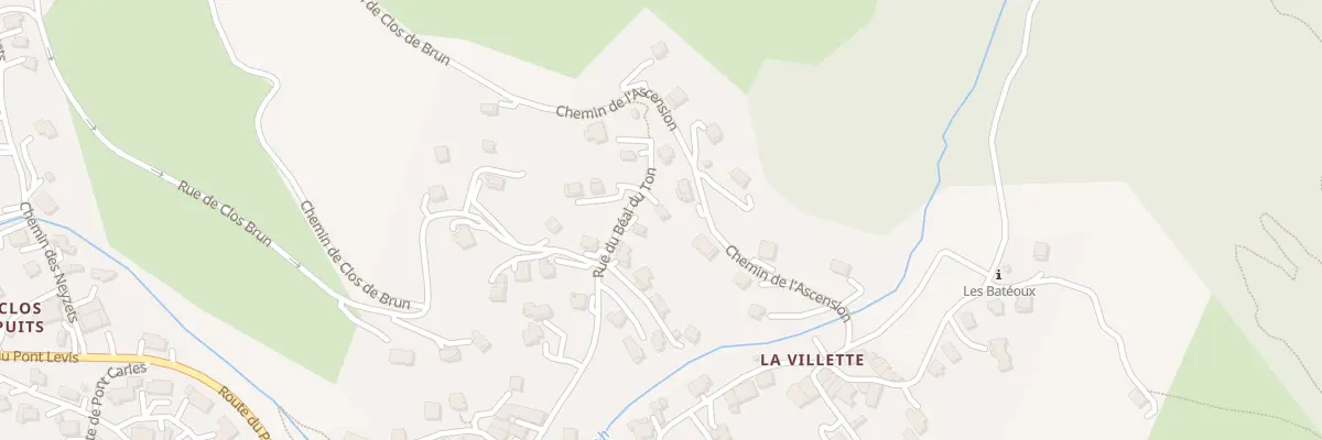 Plan du 230 Rue du Beal du Ton à Saint-Chaffrey