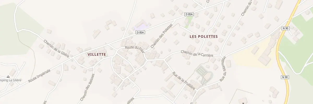 Plan du 8102 Che des Polettes Villette à Aime-la-Plagne
