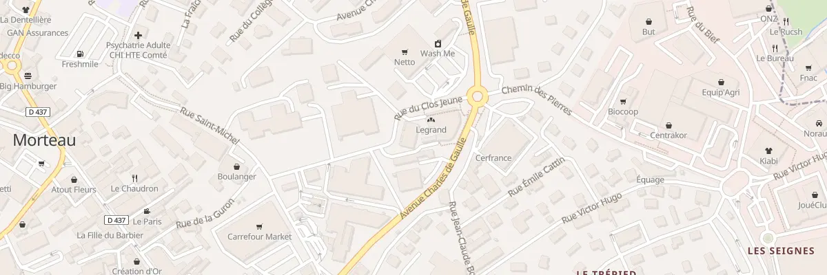 Plan du 3 Rue du Clos Jeune à Morteau