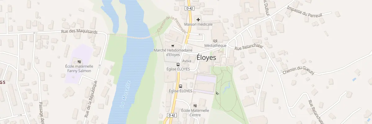 Plan du 3 Rue de l’Eglise à Éloyes