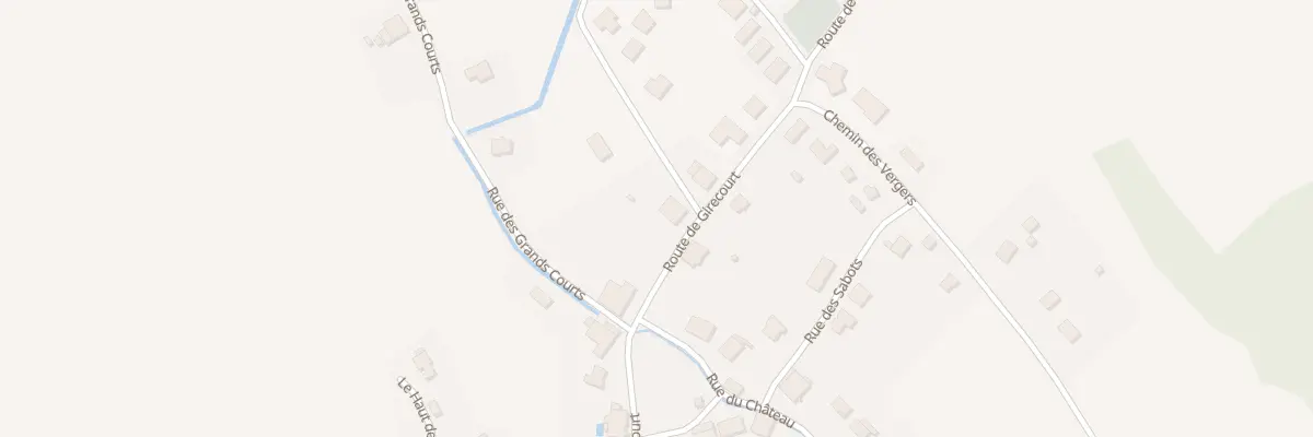 Plan du 13 Rte de Girecourt à Méménil